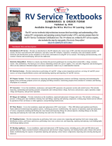 RV Service Textbooks