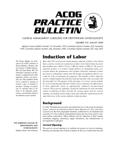 ACOG Practice Bulletin, Number 107, August 2009 (Replaces