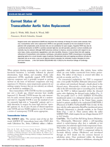 Current Status of Transcatheter Aortic Valve Replacement