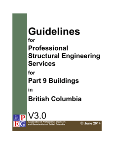 Guidelines for Professional Structural Engineering Services for Part