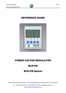 Reactive Power Controller BLR