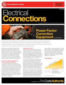 Power Factor Correction