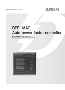 DPF-MAC Auto power factor controller