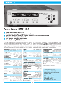 Power Meter HM8115-2