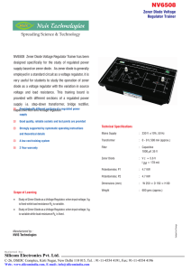 NV6508 Zener Diode Voltage Regulator trainer