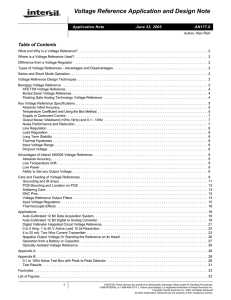 AN177: Voltage Reference Application and Design Note