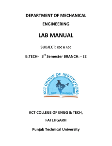 lab manual - KCT Group of Institutions