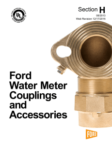 Ford Water Meter Couplings and Accessories