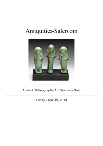 Antiquities-Saleroom - Artemis Gallery LIVE