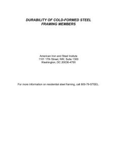 durability of cold-formed steel framing members