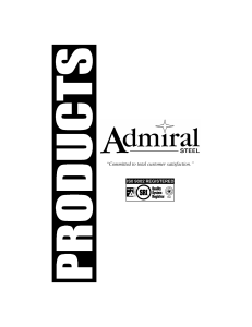 Admiral Steel Spring Steel Catalog
