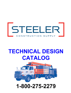 TECHNICAL DESIGN CATALOG - Steeler Construction Supply