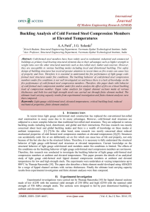 Buckling Analysis of Cold Formed Steel Compression