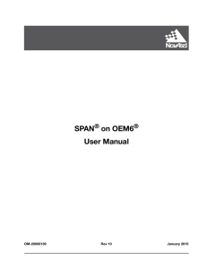 SPAN on OEM6 User Manual Rev 10