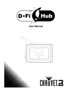 D-Fi Hub User Manual Rev. 1