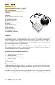 MX2040, DYNAMIC SIGNAL CHECKER Instruction Manual