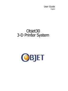 Objet30 User Guide