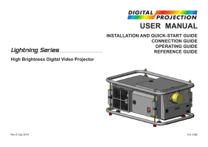 user manual - Digital Projection
