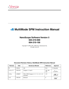 MultiMode SPM Instruction Manual