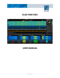 ELAD FDM-SW1 User Manual