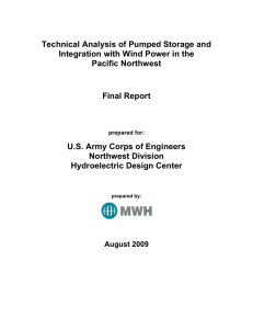 Technical Analysis of Pumped Storage and Integration with Wind