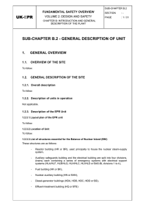 UK-EPR SUB-CHAPTER B.2 - GENERAL DESCRIPTION OF UNIT