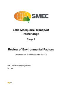 Table 1 - Lake Macquarie City Council