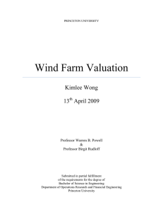 Wind Farm Valuation - CASTLE Lab