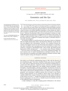 Genomics and the Eye - New England Journal of Medicine