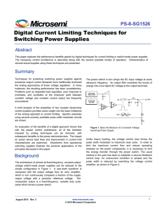 Digital Current Limiting Techniques for Switching Power Supplies