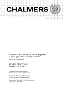 Control of Switch-mode Power Supplies A