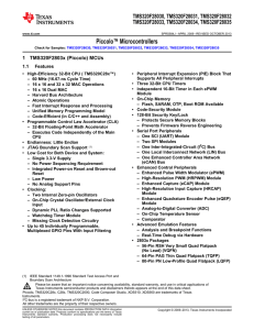 TMS320F28030/28031/28032/28033/28034