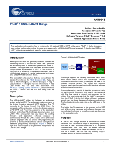PSoC® 1 USB-to-UART Bridge