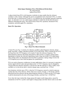 Figure 1 shows a basic phase-locked loop block diagram