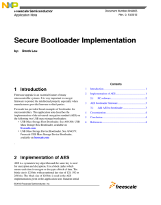 Secure Bootloader implementation