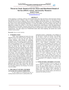 Attack, and Security Measures - Journal of Emerging Trends in