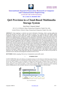 QoS Provision in a Cloud-Based Multimedia Storage
