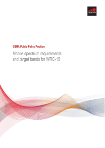 WRC-15 Public Policy Position Paper