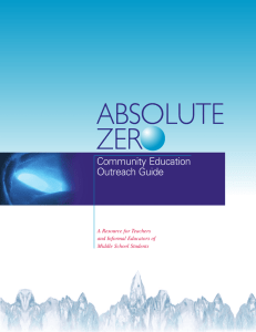 Absolute Zero Community Education Outreach Guide