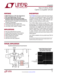LT4430 - Secondary-Side Opto-Coupler Driver
