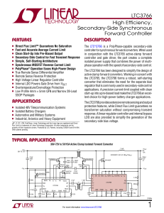 LTC3766 - High Efficiency, Secondary