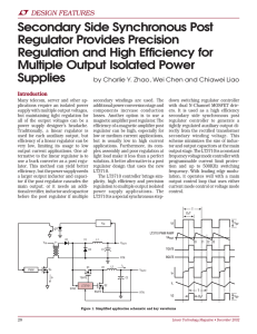 Dec 2002 Secondary Side Synchronous Post Regulator Provides