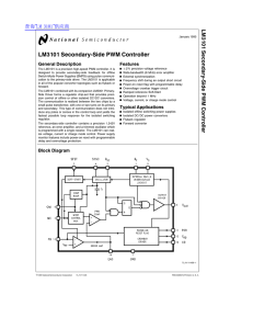 LM3101 Secondary-Side PWM Controller