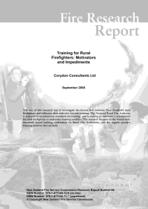 PDF: Training for Rural Firefighters: Motivators and