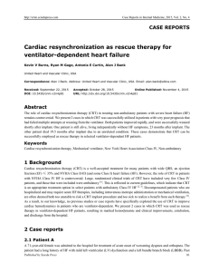 Cardiac resynchronization as rescue therapy for