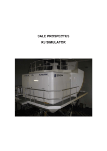 sale prospectus rj simulator