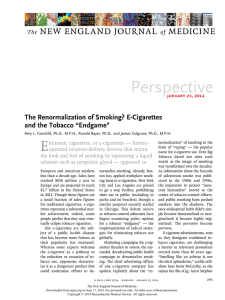 The Renormalization of Smoking? E