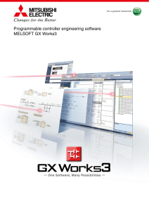 Programmable controller engineering softwareMELSOFT GX Works3