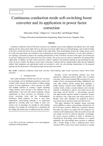 Continuous conduction mode soft-switching boost converter and its