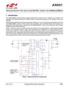 AN901: Design Guide for Isolated DC/DC Using the